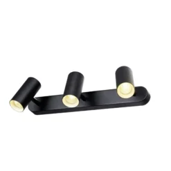 SLV Downlight LED Noblo, negro, atenuable a cálido, 40 cm