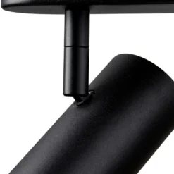 SLV Downlight Noblo, negro, atenuable a cálido, longitud 24 cm
