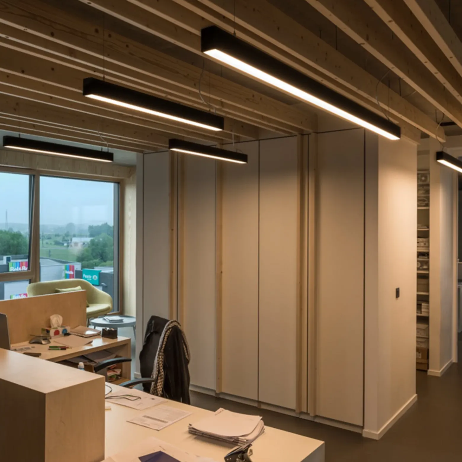 SLV Glenos Lámpara colgante LED 205 cm negro