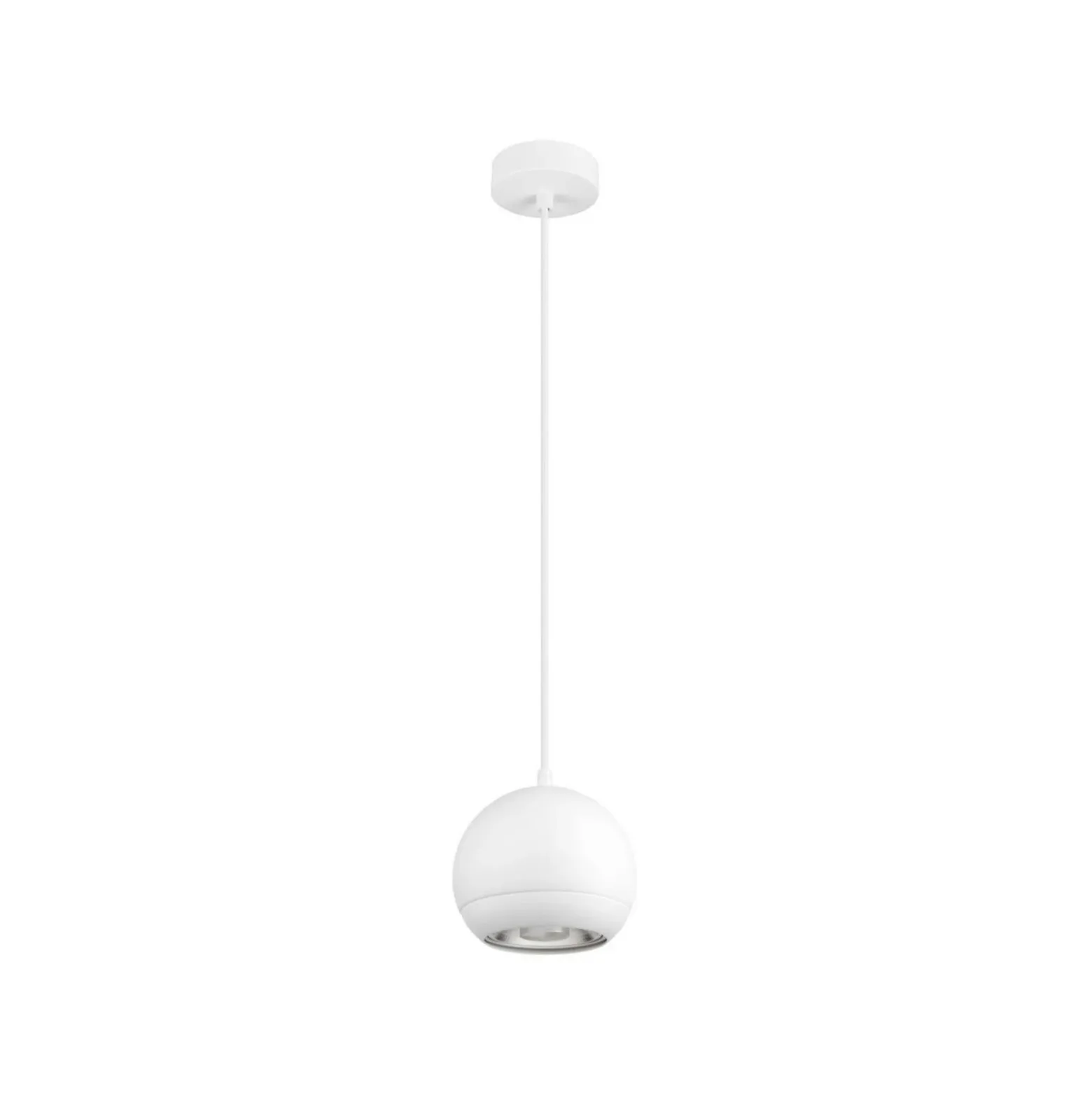 SLV Lámpara colgante Light Eye 150, blanco, Ø 15 cm, metal