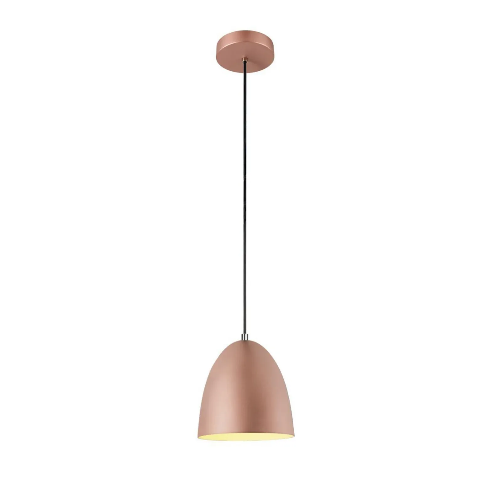 SLV Lámpara colgante Para Cone, Ø 20 cm color cobre/blanco