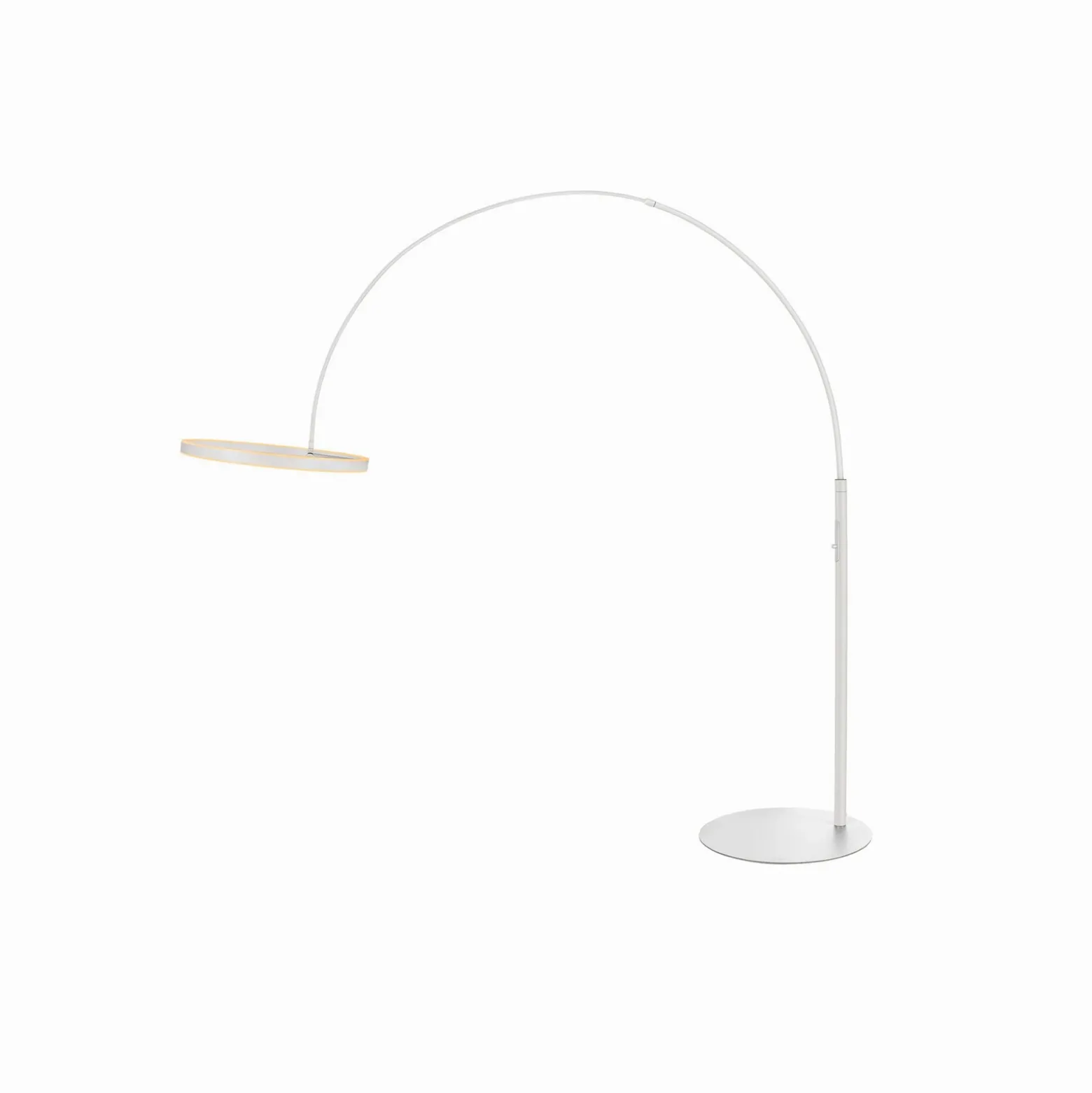 SLV Lámpara de pie LED One Bow FL, blanca, acero, altura 232 cm, CCT