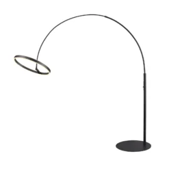 SLV Lámpara de pie LED One Bow FL, negra, acero, altura 232 cm