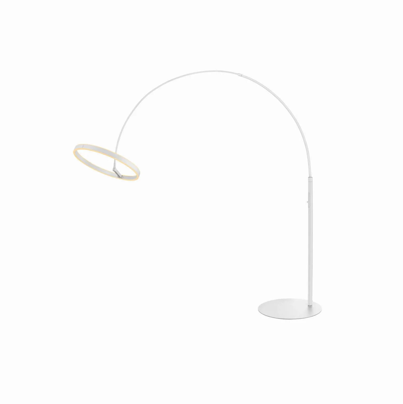 SLV Lámpara de pie LED One Bow FL, blanca, acero, altura 232 cm, CCT