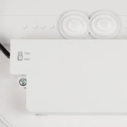 SLV Lámpara LED de techo Decona, Ø 30 cm, blanco/dorado, metal