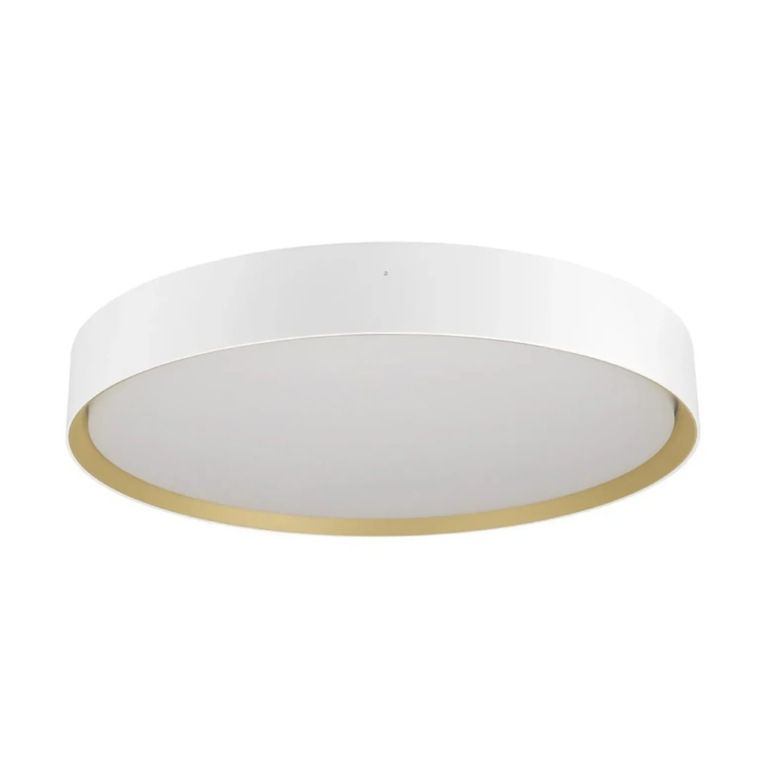 SLV Lámpara LED de techo Decona, Ø 42 cm, blanco/dorado, metal