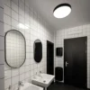 SLV Lámpara LED de techo Decona, Ø 42 cm, negro, metal, CCT