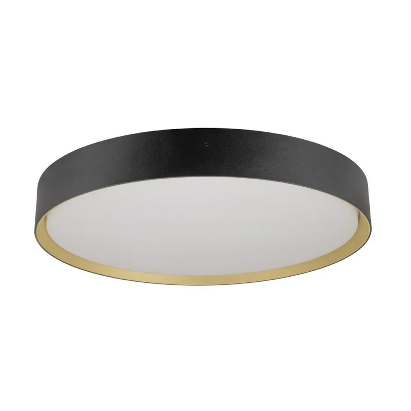 SLV Lámpara LED de techo Decona, Ø 42 cm, negro/dorado