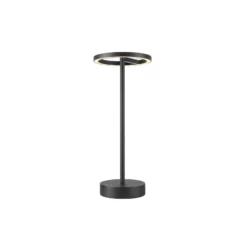 SLV Lámpara LED recargable Vinolina One, negra, 2.700 K, altura 33 cm