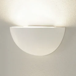 SLV Plastra 101 aplique de pared, blanco, escayola, ancho 14 cm