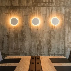 SLV Plastra Aplique de pared LED de escayola, redondo