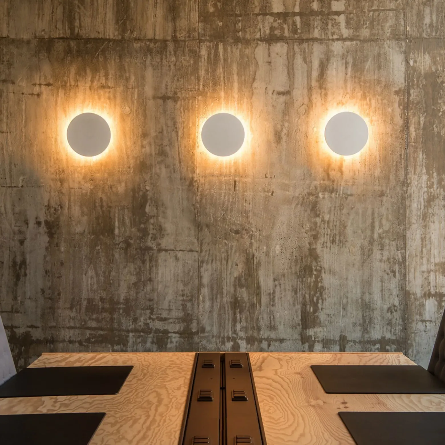 SLV Plastra Aplique de pared LED de escayola, redondo
