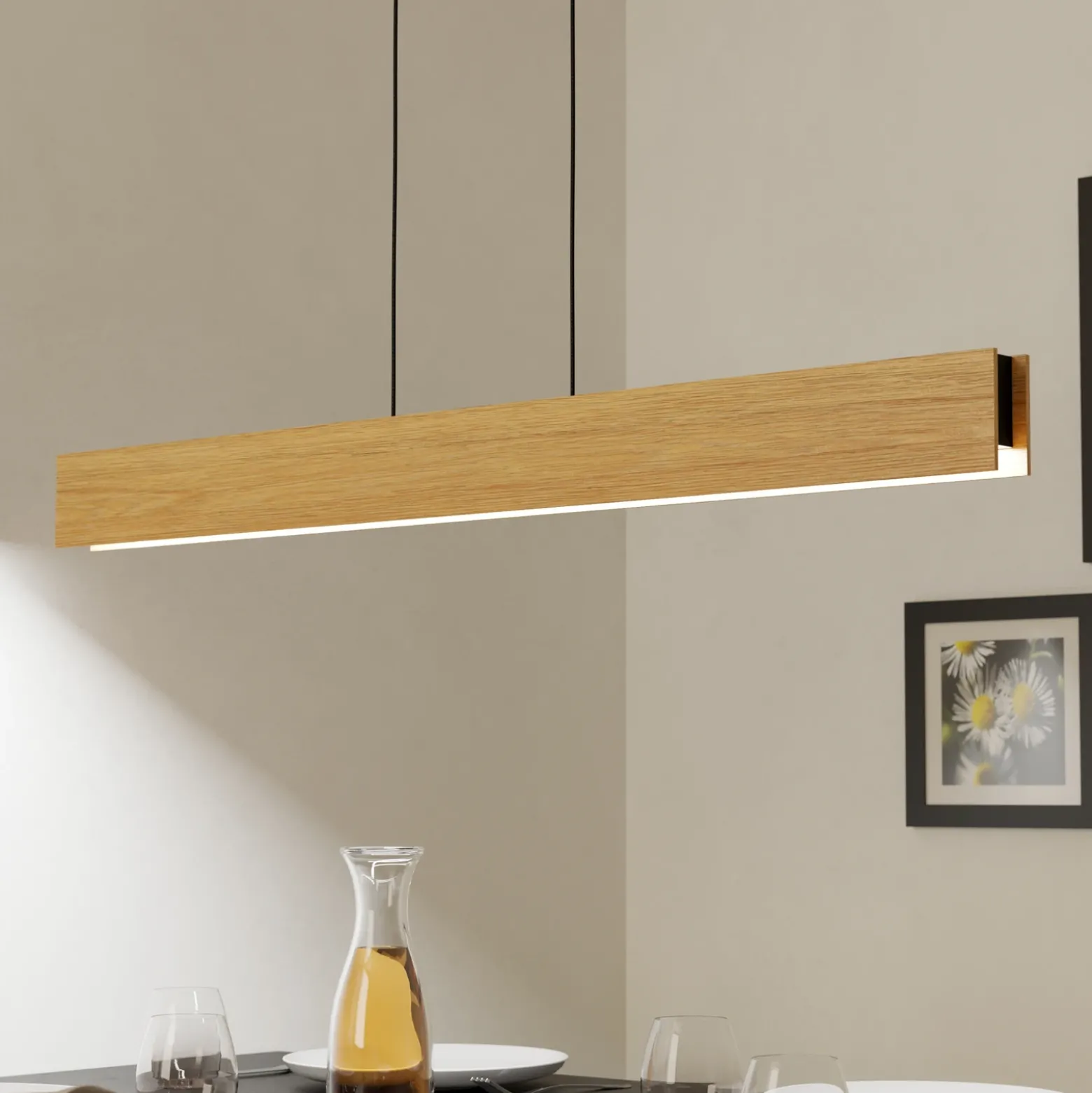 Smart ZIG Lámpara colgante LED Anchorena-Z, longitud 123 cm, RGB, CCT