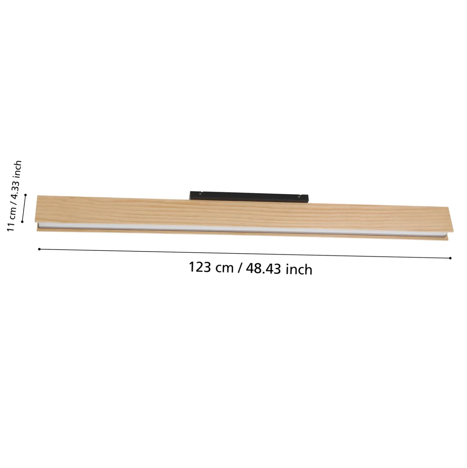 Smart ZIG Lámpara de techo LED Anchorena-Z, longitud 123 cm, RGB CCT