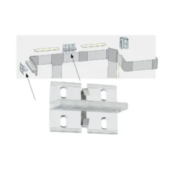Soporte mural Duo Profil para sistema de tiras LED