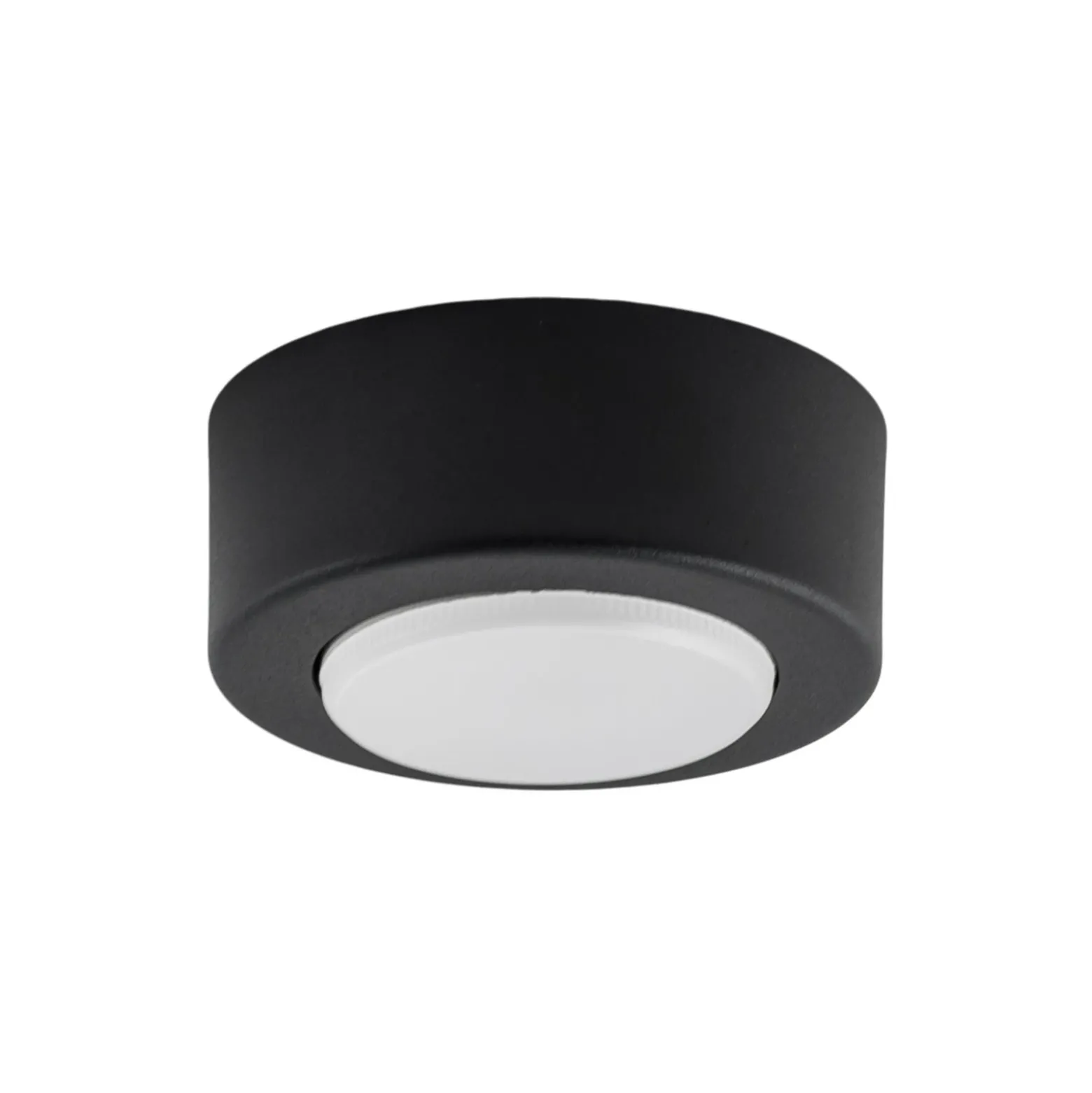 SPOT 53 foco de techo, negro, Ø 11,5 cm, metal, GX53