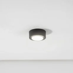 SPOT 53 foco de techo, negro, Ø 11,5 cm, metal, GX53