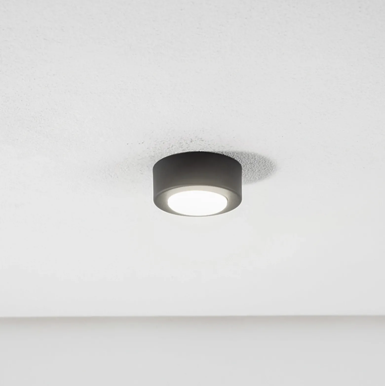 SPOT 53 foco de techo, negro, Ø 11,5 cm, metal, GX53