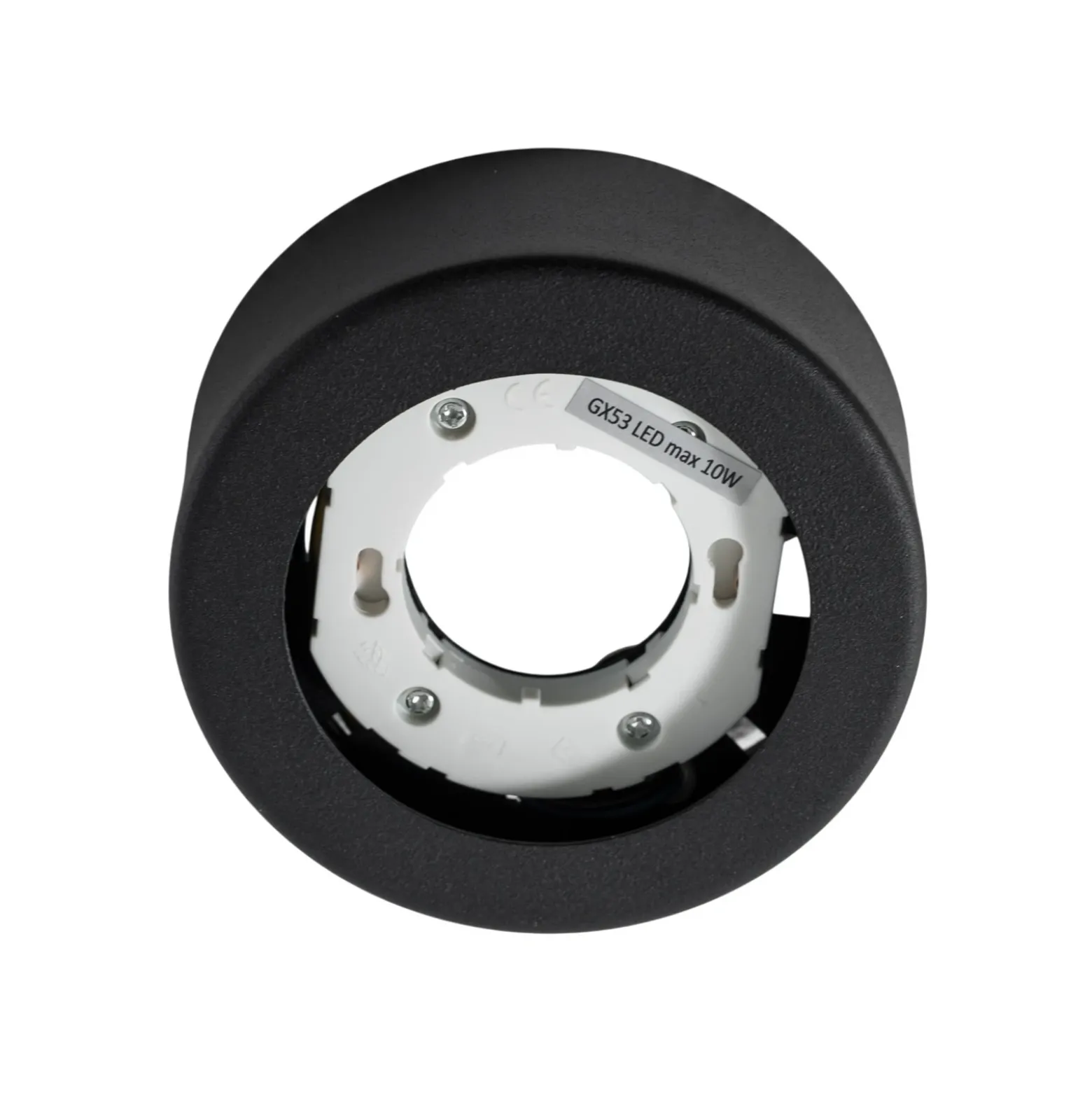 SPOT 53 foco de techo, negro, Ø 11,5 cm, metal, GX53