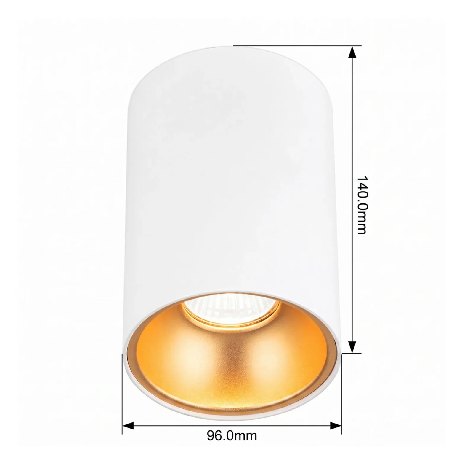 Starlight downlight de techo, redondo, blanco
