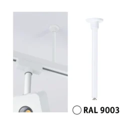 Suspensión Paulmann URail, blanco señal, metal