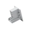 Tapa final BRUMBERG para riel ONETRACK, color plata