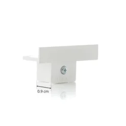 Tapa final Eutrac para riel empotrado, blanco