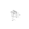 Tapa final para riel bifásico Volare, blanco
