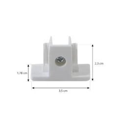Tapa Lindby Linaro, blanca, tornillo, sistema de riel monofásico