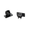 Tapones 1-Ph.-HV carril, negro, 2 piezas