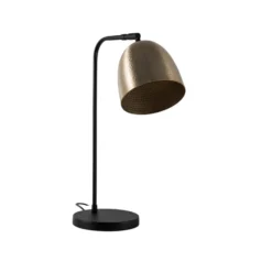 Tattoo 5031 lámpara de mesa, oro envejecido, metal, altura 52 cm