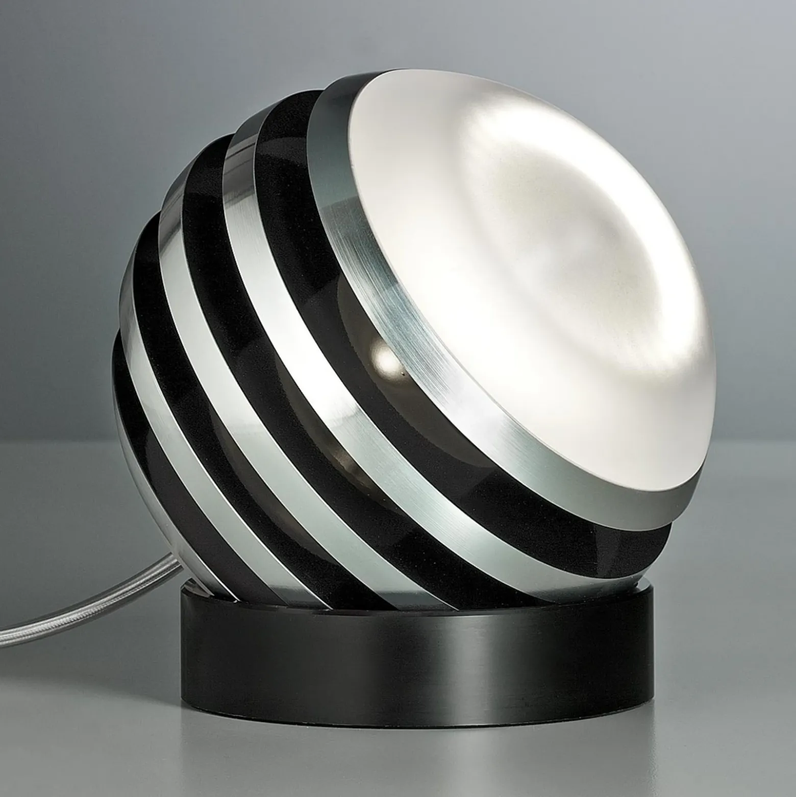 TECNOLUMEN Bulo - Lámpara de mesa LED, negro