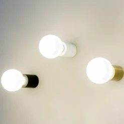 Ten - aplique minimalista, satén oro