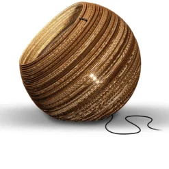 Think Paper Globo lámpara de mesa de cartón, Ø 64 cm