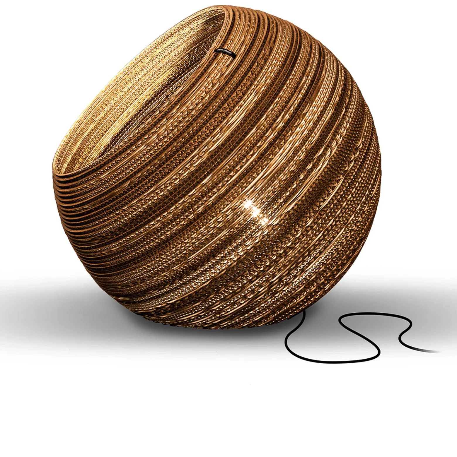 Think Paper Globo lámpara de mesa de cartón, Ø 64 cm