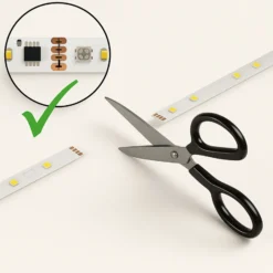 Tira LED Calex Vista, longitud 10 m, RGB, control remoto CCT