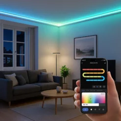 Tira LED inteligente Calex, longitud 20 m, RGB, control remoto CCT