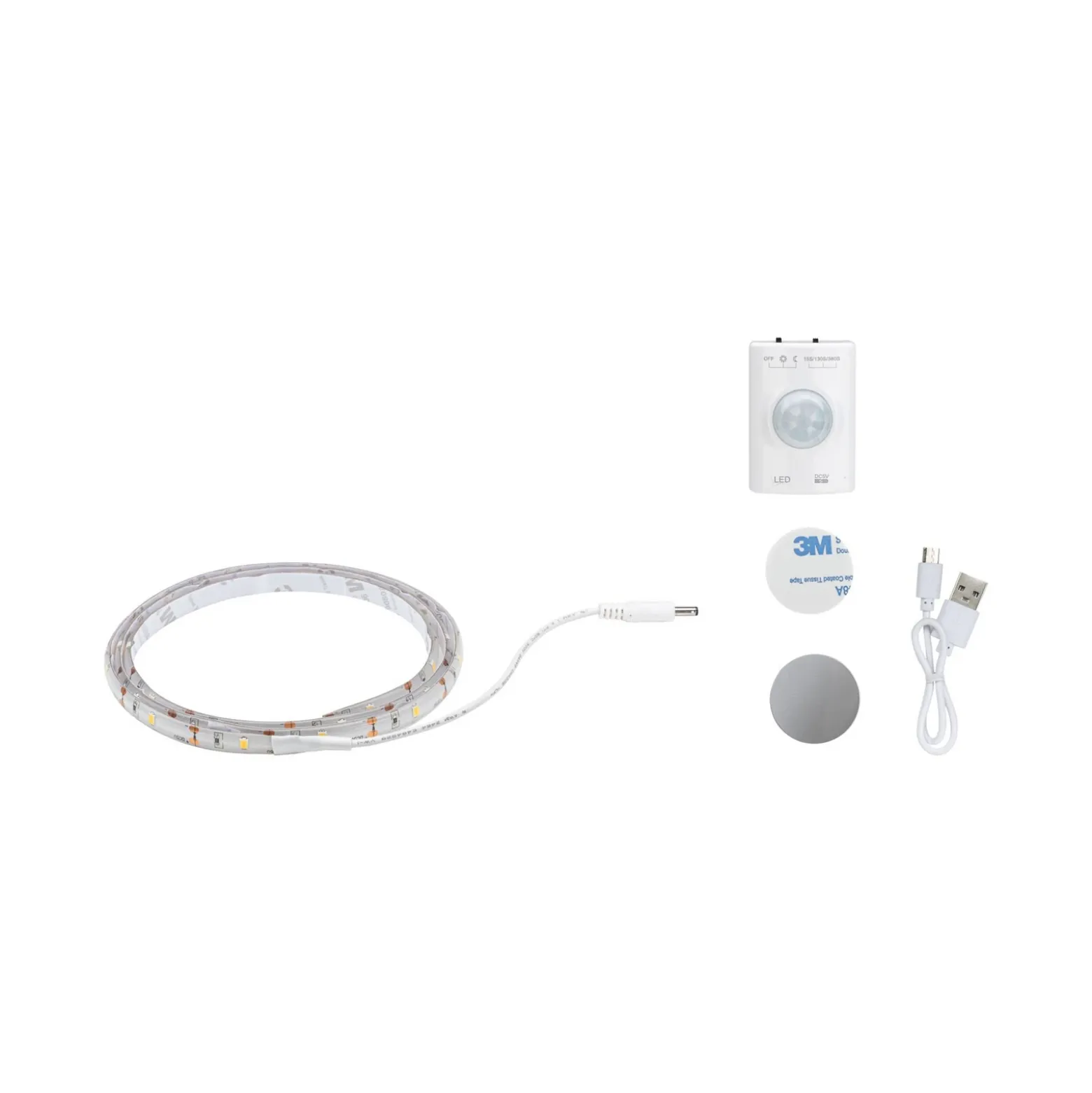 Tira LED Paulmann Mobil de 1 m, batería, sensor, 1,4 W, 3000 K