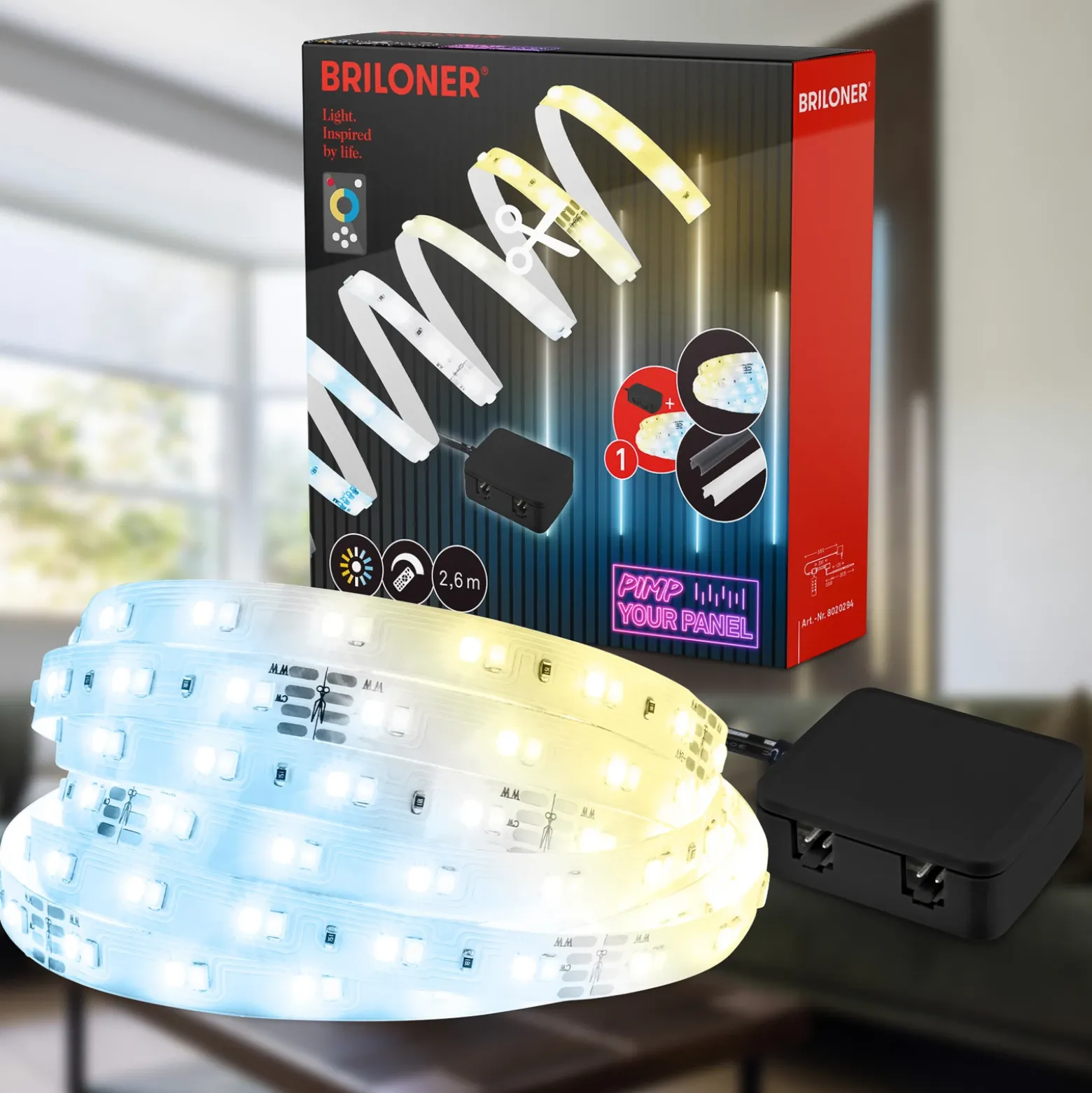 Tira LED Pimp your panel, juego de inicio, CCT, longitud 2,6 m