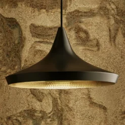 Tom Dixon Beat Wide lámpara colgante LED, negro