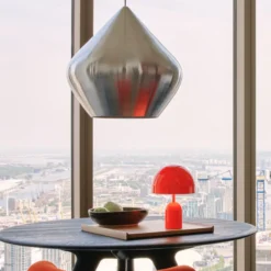 Tom Dixon Lámpara colgante LED Beat Stout Unbeaten color aluminio