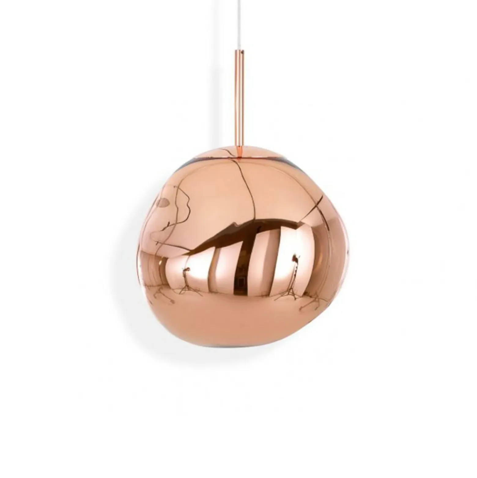 Tom Dixon Lámpara colgante LED Melt Mini, Ø 28 cm, cobre