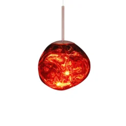 Tom Dixon Lámpara colgante LED Melt Mini, Ø 28 cm, cobre