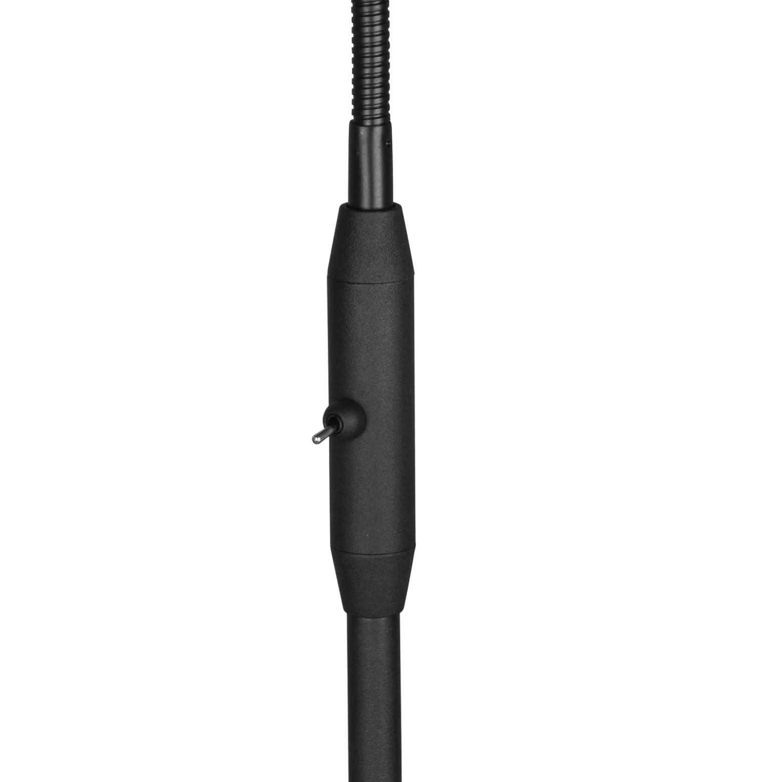 Tommy lámpara de pie, negro/oro, altura 130 cm, metal/tejido