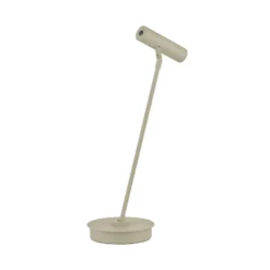 Tom Pro lámpara de mesa LED, color arena, altura 47cm, CCT, atenuador