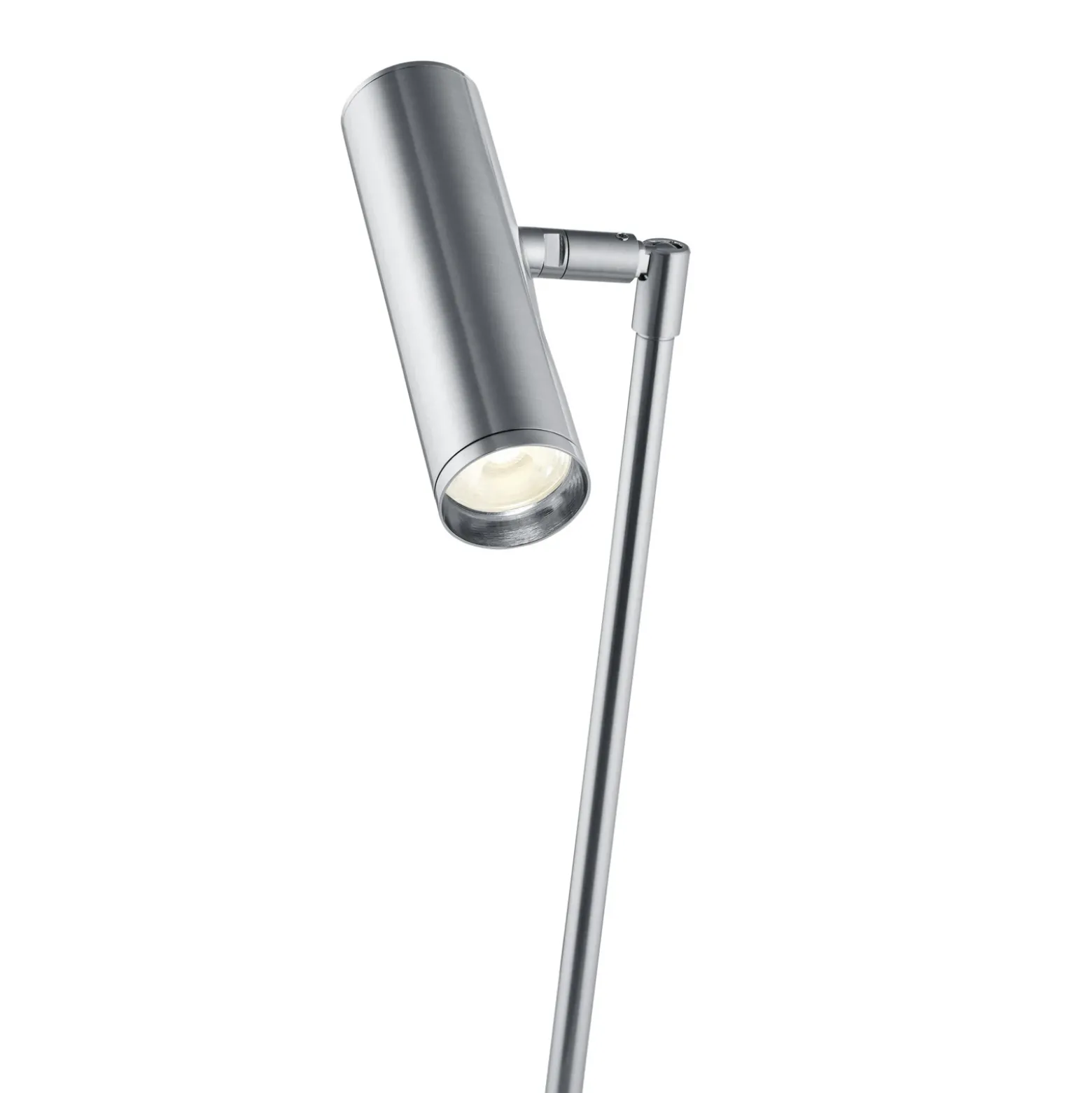 Tom Pro lámpara de mesa LED, níquel mate, altura 47 cm, CCT, atenuador