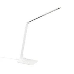 Travis Lámpara de mesa LED, blanca, CCT, atenuable, táctil, USB