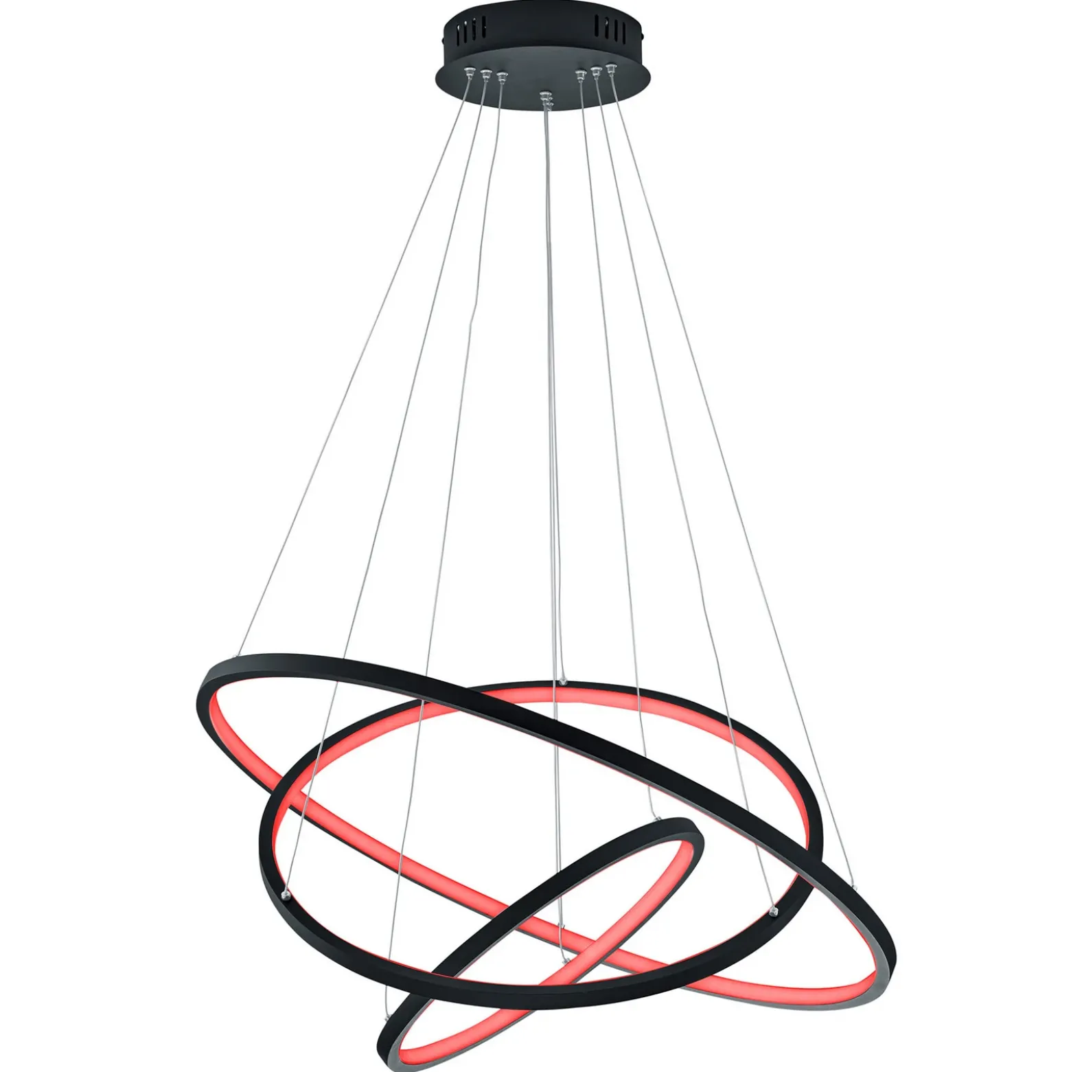 Trio WiZ Aaron smart colgante LED, antracita