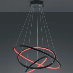 Trio WiZ Aaron smart colgante LED, antracita