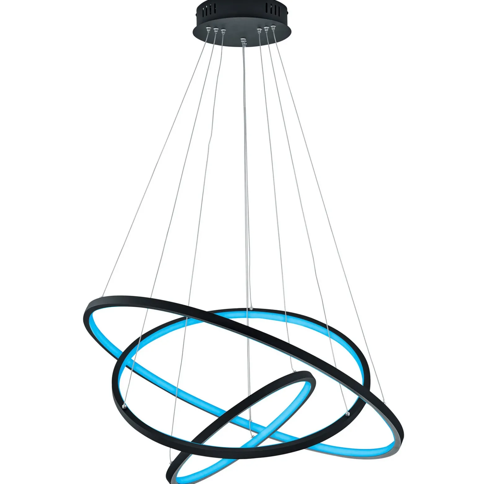 Trio WiZ Aaron smart colgante LED, antracita